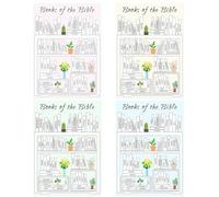 Bible Tracker Sticker Books - Bible Book Shelf Pegboards | Christian Bible Tracker For Reading | Board Chapter Record Pegs For Tracking & L