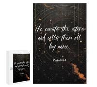 Bible Verse, 1000 PCS Wooden Jigsaw Puzzle for Adults, Family Puzzle Night; for Shared Table Time