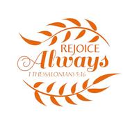 Bible Verse About Salvation Wall Stickers 34x40cm Wall beautification Orange