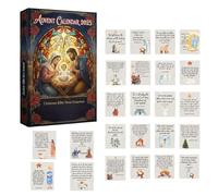 Bible Verse Advent Calendar 2025, Nativity Advent Calendar, 2D Christian Christmas Countdown, with Daily Scripture Verses, Tells The Story of Jesus's Birth, Gift for Family and Kids (1 pcs)