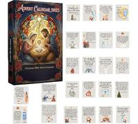 Bible Verse Advent Calendars 2025 - A Journeys Of Faith, Hope & Joy, 24-Day Scripture Countdown To Christmas, Handmade Nativity Advent Calendars 2025, Daily Bible Verses & Keepsake Nativity Surprises