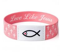 Bible Verse Bracelet with Quick Scan - Daily Faith Reminder - Inspirational Religious Gifts for Women, Men, Teens - Baptism, Back to School Gift, One Size, fabric, no gemstone