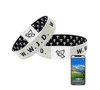 Bible Verse Bracelets Bible Verse Bracelets Scan Christian Bracelet For Men Daily Bible Verse Bracelet Bible Bracelets Bible Verse Bracelets For Women Christian Gifts(Wearable bible bracelet white)