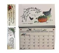 Bible Verse Calendar - 2026 Handmade Motivational Planner - Scripture Verse Calendar with 2 Bookmarks - for Women Men Desk Home Room Study Christmas Holiday