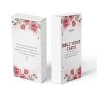 Bible Verse Cards - 120 Scripture Prayer Cards with KJV Bible Verses, Encouraging Faith Cards for Daily Inspiration, Christian Gifts for Women & Men, Floral Inspirational Cards for Bible Study