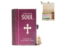 Bible Verse Cards Box, 90 Pieces Bible Christian Scripture Cards, Color-Coded Bibles Verses In Wooden Box, Prayer Card for Women Men Daily Encouragement Reflection Emotion Feeling