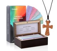Bible Verse Cards Box Set, Upgrade Color-Coded Bible Verses in a Jar, Read Me When Bible Verses Box for Daily Encouragement, Prayer & Reflection, Christian Bible Gifts For Women and Men