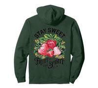 Bible Verse Christian Fruit Of The Spirit Strawberry Boho Pullover Hoodie