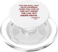 Bible Verse Christian Romans 6:14 Grace Over Sin Scripture PopSockets PopGrip for MagSafe