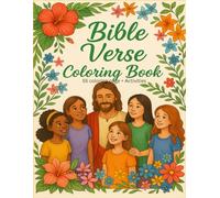 Bible Verse Coloring Book: 55 coloring pages + Activities (INK & fur Series)