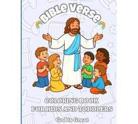 Bible Verse Coloring Book: Big and Easy Design with Inspiring Scriptures for Toddlers and Kids