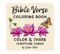 Bible Verse Coloring Book: Color & Share Scripture Cards