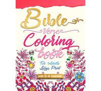 Bible Verse Coloring book for Adults Large Print: 1 (Christian Coloring Books)