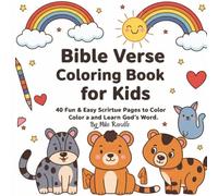Bible Verse Coloring Book for Kids: Christian Coloring Book with 40 Bible Verses and Wholesome Designs for Kids
