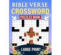 Bible Verse Crossword Puzzles Book Large Print: Uplifting scripture wordplay for calm focus and inspiration