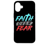 Bible Verse Faith Over Fear Jesus God Case for iPhone 16 Plus