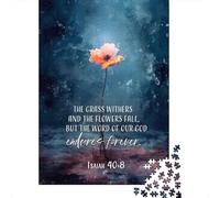 Bible Verse from Isaiah 1000-Piece Jigsaw Puzzle for Adults, 52x38cm/1000pcs, Puzzle Gift Idea, Weekend Downtime And Year-Round Leisure