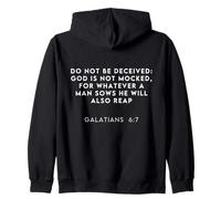 Bible Verse Galatian 6:7 Funny Meme Viral Christian Humor Zip Hoodie