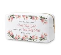 Bible Verse Gift Makeup Bag Christmas Inspirational Gift Christian Gifts for Women Faith Religious Encouragement Gifts for Daughter Cosmetic Bag Spiritual Gift Friendship Birthday Gift Travel Pouch