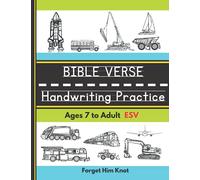 Bible Verse Handwriting Practice Workbook for Kids Ages 7 to Adult- ESV: Read, Copy and Write Printing Book to Improve penmanship and memorize Scripture