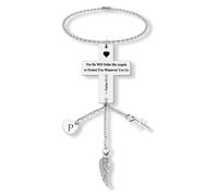 Bible Verse Hanging Ornaments Christian Initial P Car Pendant for Home Vehicle Driving License Gifts Religious Faith Gift