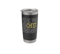 Bible Verse - I Can Do All Things Through Christ Philippians Stainless Steel Insulated Tumbler