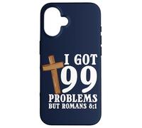 Bible Verse I Got 99 Problems But Romans 8:1 Christ Jesus Case for iPhone 16