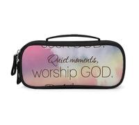 Bible Verse Inspirational Bible Verse InspirationalPremium PU Leather Handbag, DIY Custom Printed Tote Bag, Portable Top Handle Bag with Inner Compartment, Wear Resistant Easy Clean Multi-purpose Stor