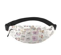 Bible Verse Inspired Crossbody Waist Pack Jesus Gift God Gift Faith Inscription Christian Merch (Faith WB EU)