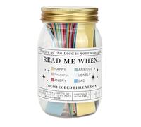 Bible Verse Jar - 60 Coloring Scriptures, Portable & Colorful Bible Accessory
