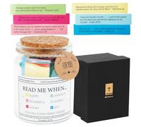 Bible Verse Jar, Christian Gift Set for Women and Men,Waterproof Scripture Prayer Cards Hope Jar,Colorful Bible Verses in English for Relaxing Emotions and Feelings (Style 1)