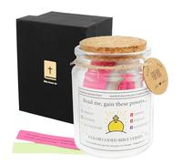 Bible Verse Jar, Christian Gift Set for Women and Men,Waterproof Scripture Prayer Cards Hope Jar,Colorful Bible Verses in English for Relaxing Emotions and Feelings (Style 3)