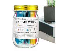 Bible Verse Jar - Daily Encouragement Scripture Cards, Confirmation Box with Faith Notes, Compact Frame with Balance, Spiritual Organizer Style, Inspiration Supplies for Men, Women, Family