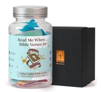 Bible Verse Jar, Read Me When Bible Verses in a Jar,Christian Gifts For Women, Birthday Gifts For Women,Inspire Bible,Birthday Gifts for Women,Men Mom Dad Friend.