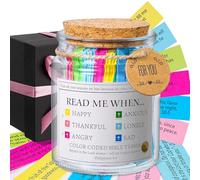 Bible Verse Jar, Read Me When Bible Verses Jar for Emotions and Feelings, Christian Gifts for Women, Men, Birthday Gifts for Mom,Graduation Gift for Her, Prayer Cards Comes With A 48-inch Ribbon Bow