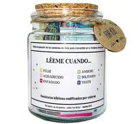 Bible Verse Jar - Spanish Scripture Prayer Collection, Faith Hope Encouragement Notes, Inspirational Christian Gift Set, Daily Reflection Devotional Tool, Premium Religious Keepsake, Home Church