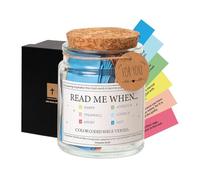 Bible Verse Jar with 90 Coloring Scriptures, Read Me When Bible Verses Jar, the Hope Jar Bible Verses Bible Jar for Prayer, Christian, Inspiration and Bible Study, Church Christian Gift for Women Men