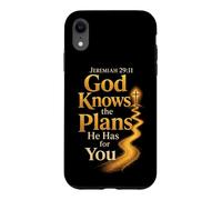 Bible Verse Jeremiah 29:11 God Knows The Plans Cross Case for iPhone XR