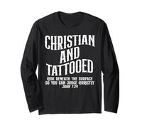 Bible Verse Jesus Christian and Tattooed Long Sleeve T-Shirt