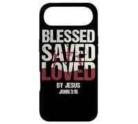 Bible Verse John 3:16 Worship by Blessed and Saved Jesus Case for iPhone Air