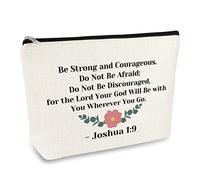 Bible Verse Makeup Bag for Women Christian Gifts for Friends Secret Sister Coworker Cosmetic Bag Inspirational Religious Bible Gift for Her Communion Christmas Thanksgiving Travel Makeup Pouch