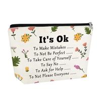 Bible Verse Makeup Bag Inspirational Motivation Mountain Scripture Gift for Friends Daughter Niece Women Sister BFF First Communion Gifts Cosmetic Bag Christmas Birthday Gift Travel Pouch