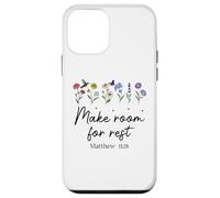 Bible Verse Matthew 11 28 Make Room for Rest Trust God Jesus Case for iPhone 12 mini