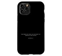 Bible Verse Matthew 6:7 Funny Minimal Meme Ironic Christian Case for iPhone 11 Pro