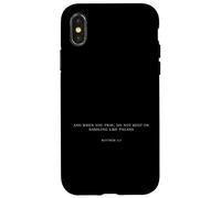 Bible Verse Matthew 6:7 Funny Minimal Meme Ironic Christian Case for iPhone X/XS