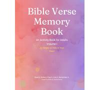 Bible Verse Memory Book: An Activity Book for Adults