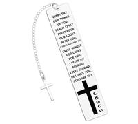 Bible Verse Metal Bookmarks Religious Bookmark for Women Men Inspirational Gifts Christian Bookmark for Friend Mom Reading Lovers Gifts Reading Gift Book Marker for School Office