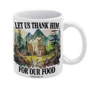 Bible Verse Mug Christian Mug Genesis 9:3 Scriptures Mug Funny Coffee Mug,Man Cave Prints,The Best Gift for Colleagues, Parents, and Grandparents, 110z Men and Women