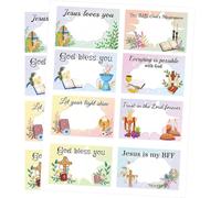 Bible Verse Name Tag Stickers 3.5 x 2.25 Inch-God Bless Self Name Labeling Christian Religious Name Tags,Suit for Classroom School Party 240pcs