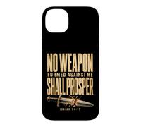 Bible Verse No Weapon Formed Against Me Shall Prosper Case for iPhone 14 Plus